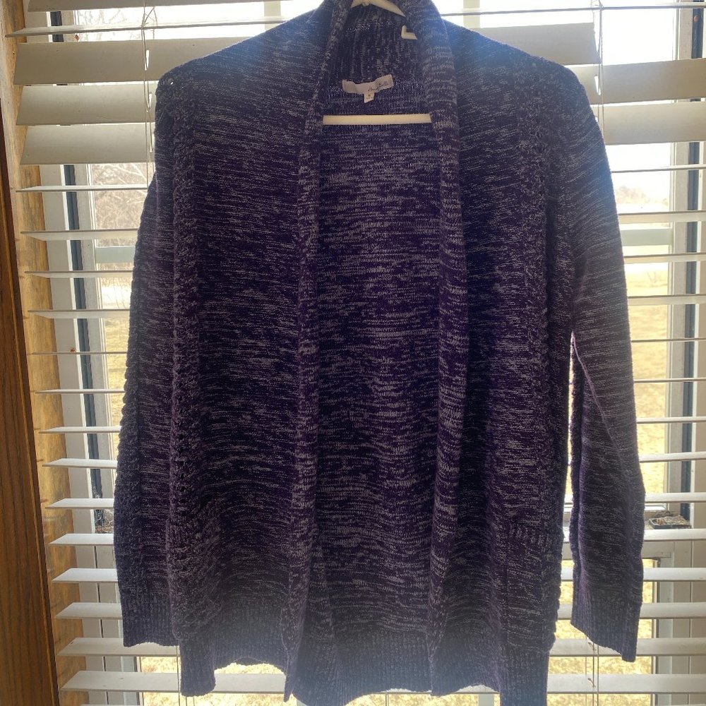 HoneyBelle Cardigan Dark Purple Size Medium